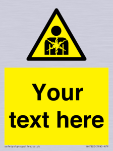 Custom Warning substance or mixture presenting a health hazard